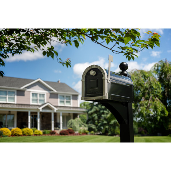 Gibraltar Mailboxes Brunswick Post Mounted Mailbox & Reviews Wayfair